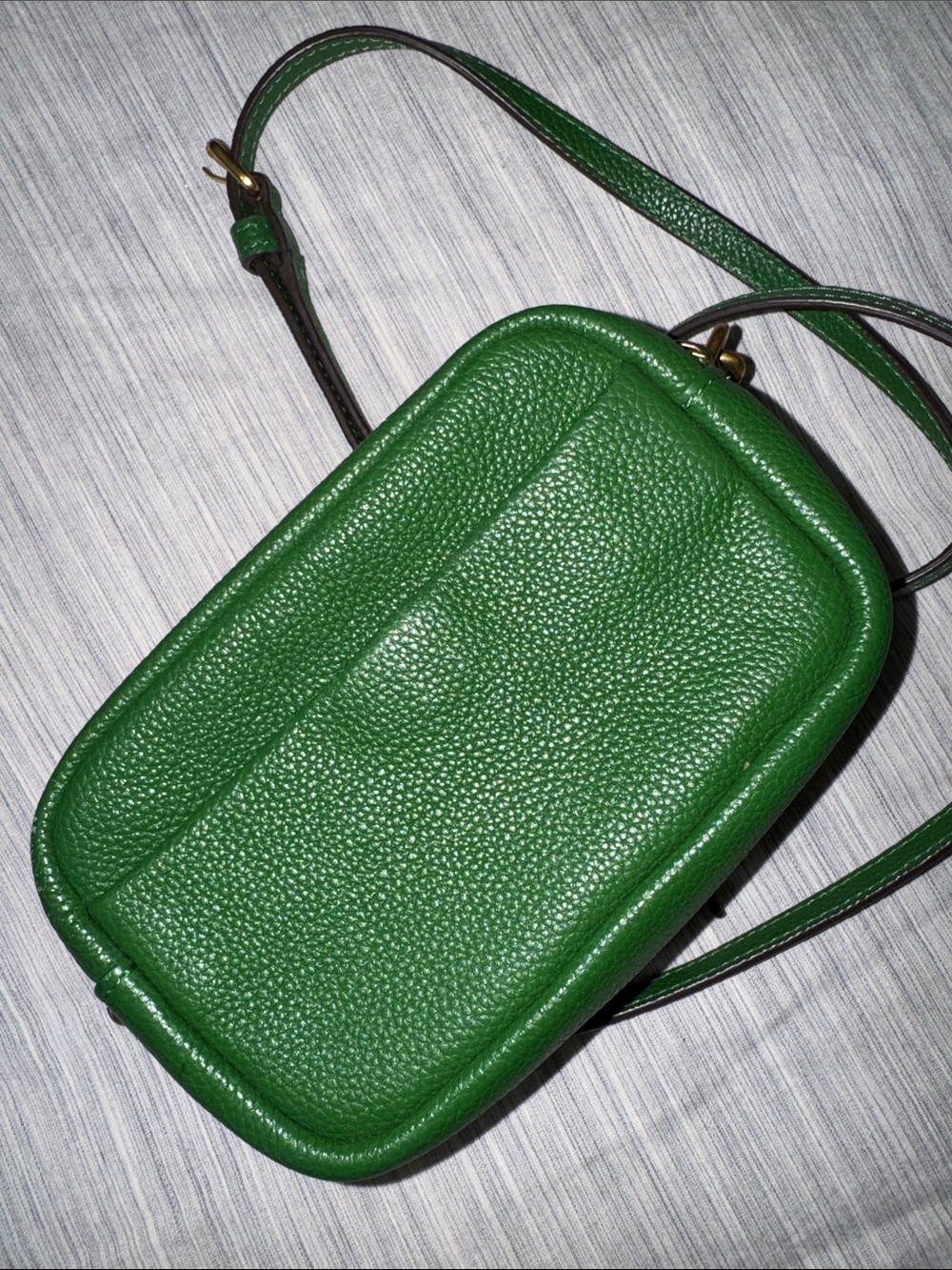 Tory Burch Emerald Green Perry Bombe Mini Bag - Picture 10 of 13